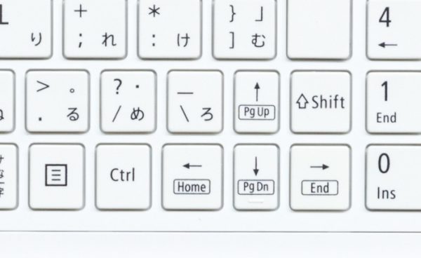 個人的にちょっと残念なカーソルキー周辺の配列