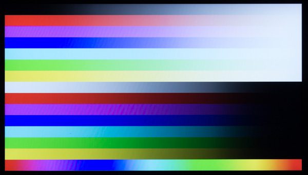 色合いは若干青みが強く出ていました。気になるようなら、コントロールパネルの「色の調整」から色合いを変更するといいでしょう
