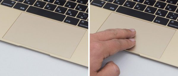 MacBookのタッチパッド