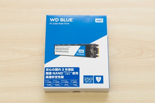 WD Blueのパッケージ