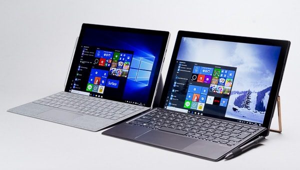 HP Spectre x2 Surface Pro 大きさの違い