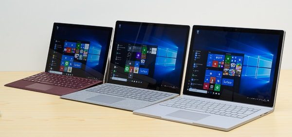 Surface ProやSurface Laptopとの比較