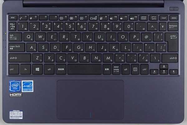 VivoBook X207NAのキーボード