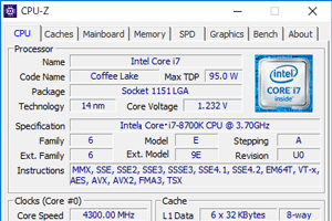 第8世代Core i7-8700K搭載