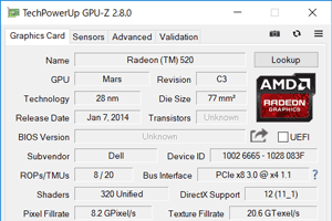 dGPUにRadeon 520搭載