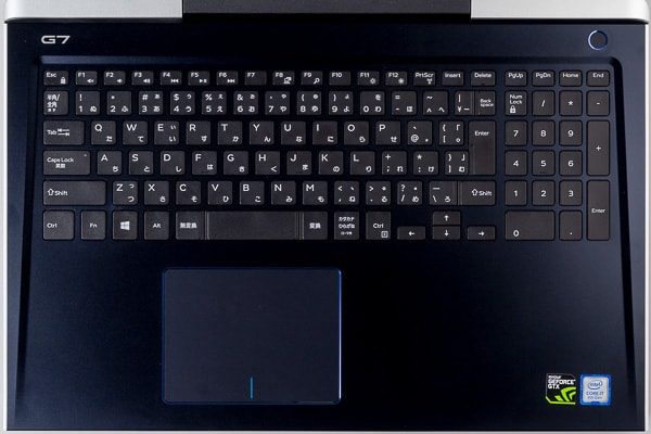 Dell G7 15のキーボード