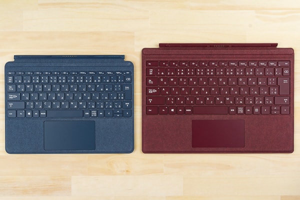 Surface GoとSurface Proの比較 タイプカバー