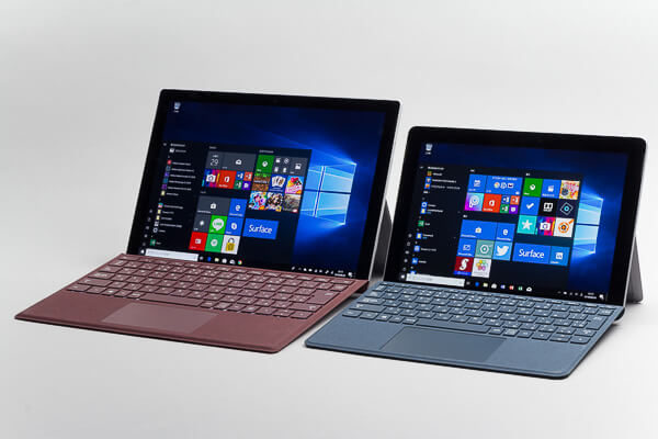 Surface GoとSurface Proの比較 デスクトップ