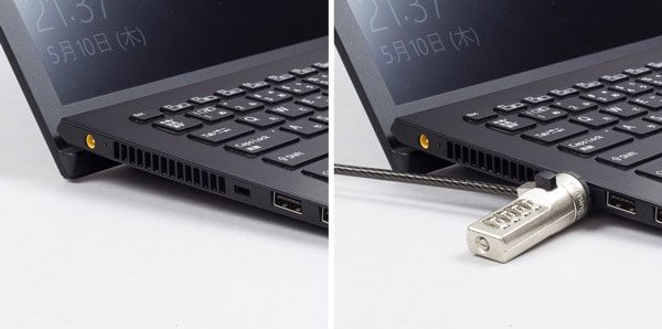 VAIO S13 セキュリティースロット