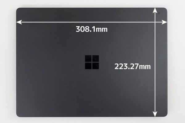 Surface Laptop 2 フットプリント