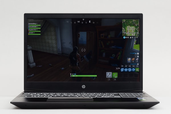 HP Pavilion Gaming 15 画面の明るさ