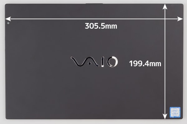 VAIO A12 タブレット時のサイズ