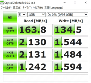 ALIENWARE M17 SSHDの速度