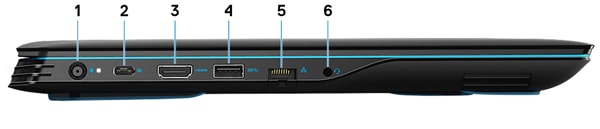 Dell G3 15 (3590) 左側面