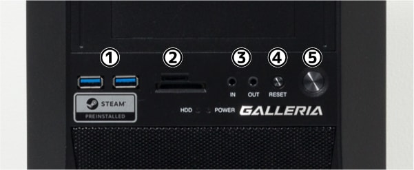 GALLERIA XT フロントパネル