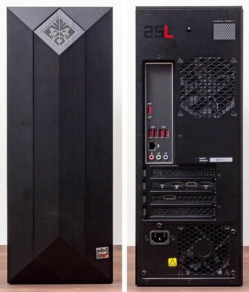 OMEN OBELISK Desktop 875 前面と背面