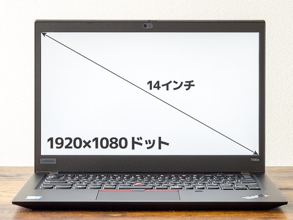 ThinkPad T490s 液晶ディスプレイ