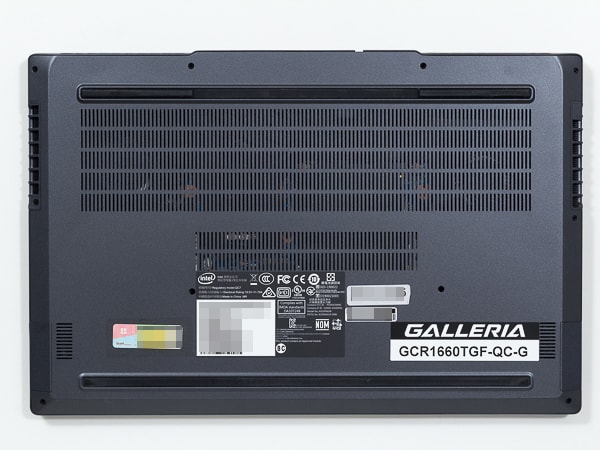 GALLERIA GCR1660TGF-QC-G 底面部