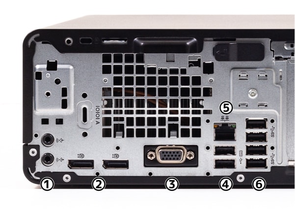 HP EliteDesk 800 G5 SF 背面