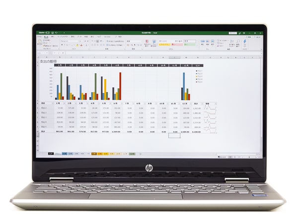 HP Pavilion x360 14 明るさ