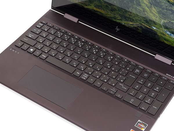 HP ENVY x360 15 (AMD) パームレスト