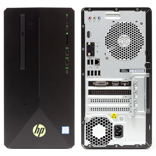 HP Pavilion Gaming Desktop 690 前面と背面