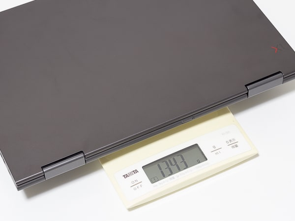 ThinkPad X1 Yoga 2019年モデル 重量