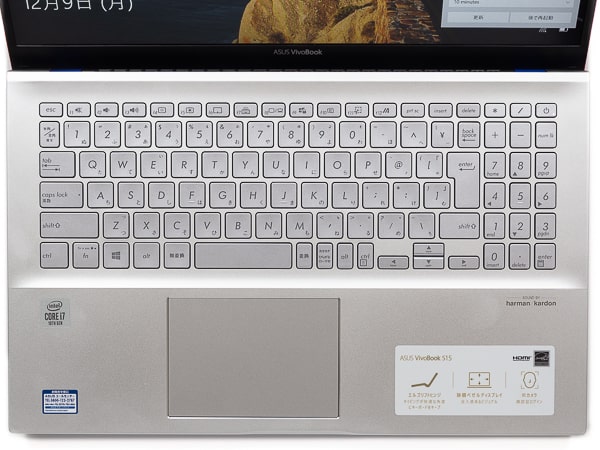 VivoBook S15 キーボード