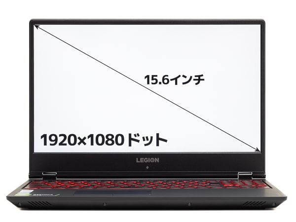 Legion Y7000 画面サイズ