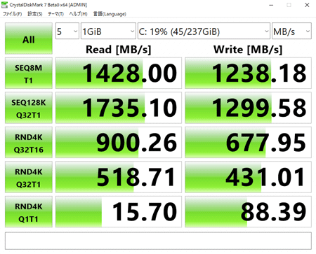 HP Pavilion Desktop 595 アクセス速度