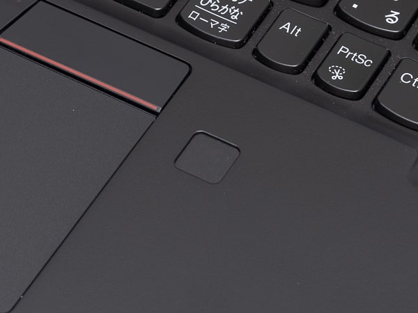 ThinkPad X1 Carbon 2019年モデル 指紋センサー