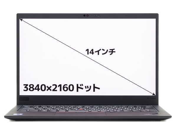 ThinkPad X1 Carbon 2019年モデル 画面サイズ