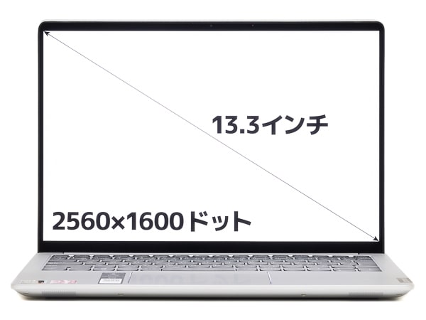 IdeaPad S540 (13, AMD) 画面サイズ