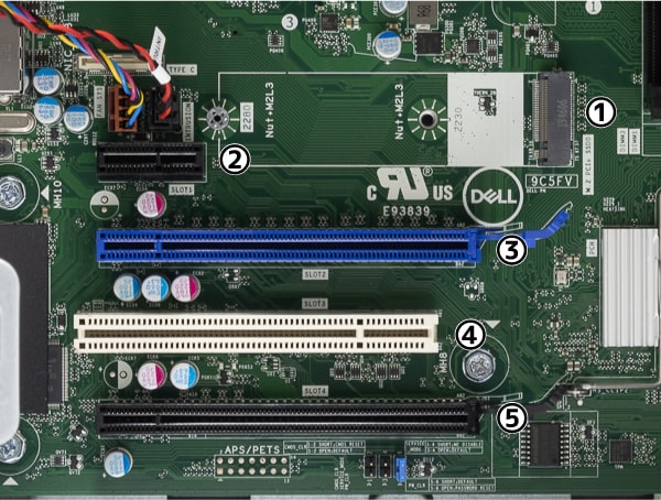 OptiPlex 7071 デスクトップ 拡張スロット