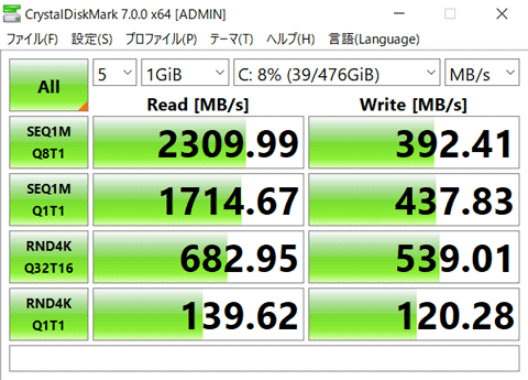 HP Pavilion 15-cs3000 ストレージ