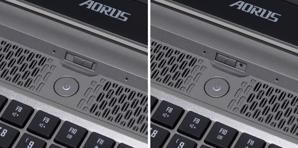 AORUS 17G Webカメラ