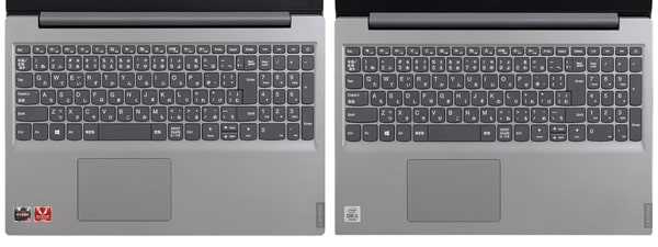 IdeaPad S145 (15)とIdeaPad S145 (15,AMD) キーボード