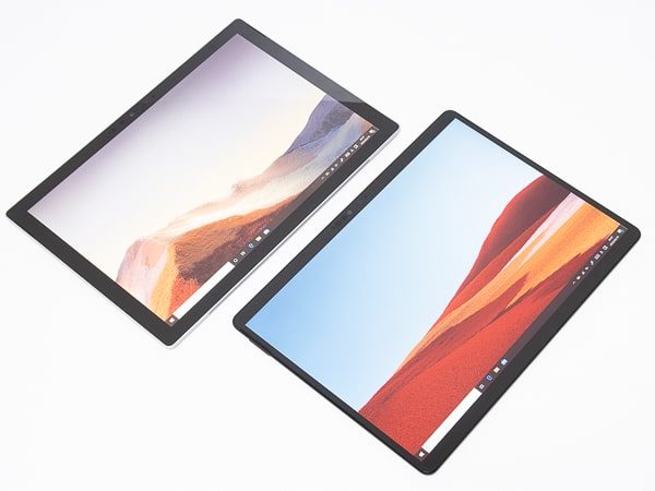 Surface Pro X Surface Pro 7 サイズ比較