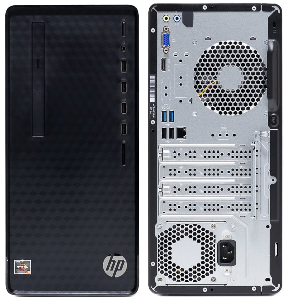 HP Desktop M01 前面と背面