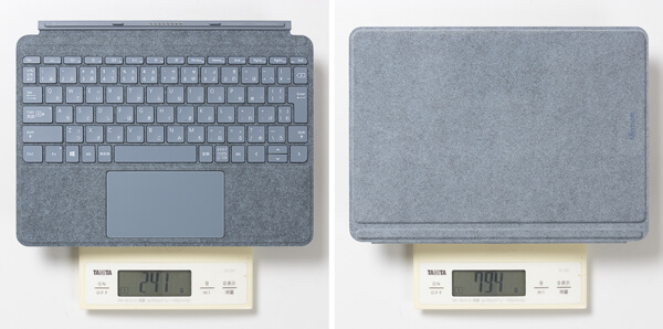 Surface Go 2 タイプカバー 重さ