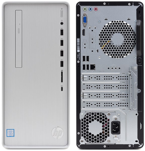 HP Pavilion Desktop TP01 前面と背面