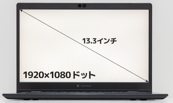 dynabook GZシリーズ 画面サイズ