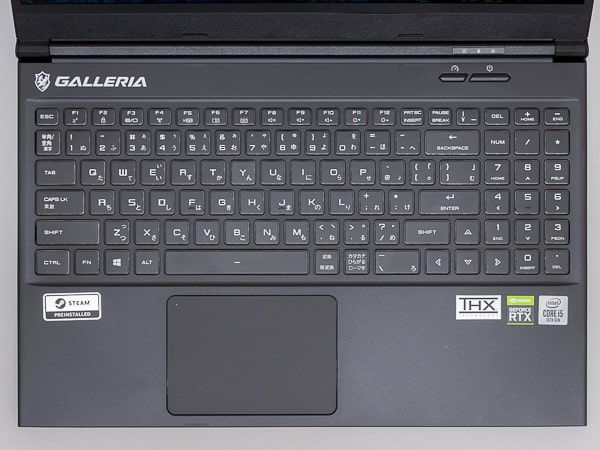 GALLERIA GCL2060RGF5 キーボード