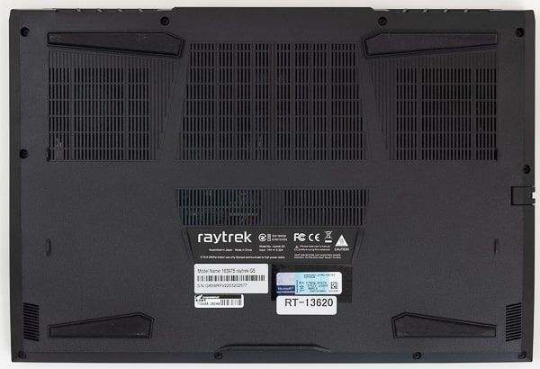 raytrek G5 底面部