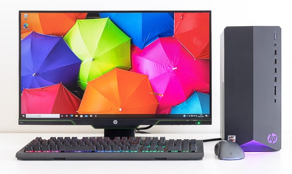 HP Pavilion Gaming Desktop TG01（AMD）設置イメージ