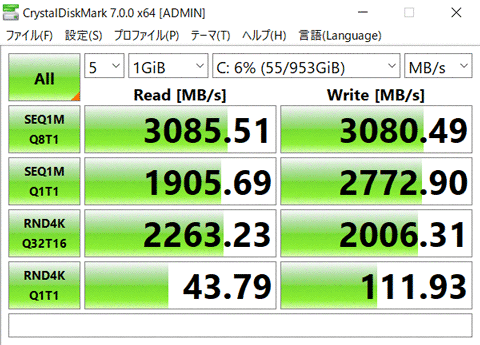 Legion 750i　ストレージ