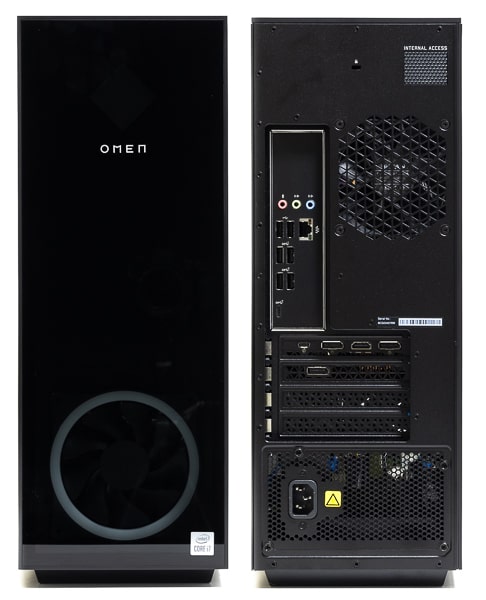 OMEN by HP 30L Desktop　前面と背面