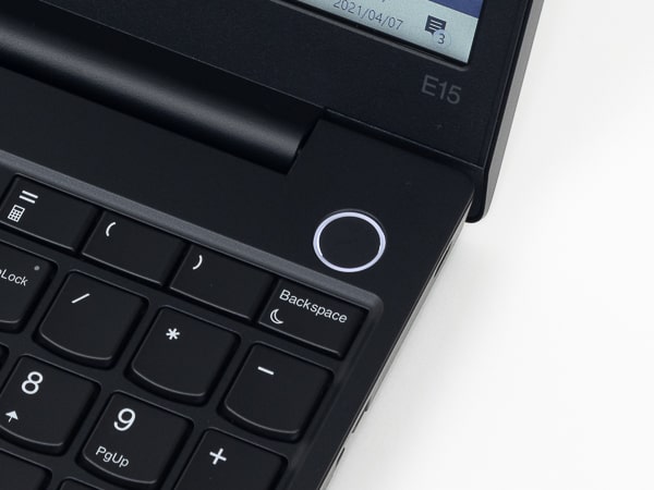 ThinkPad E15 Gen 2　指紋センサー