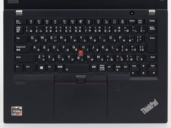 ThinkPad X13 Gen1（AMD）　キーボード
