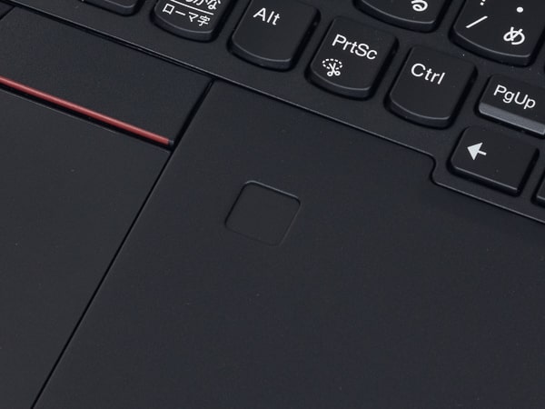 ThinkPad X13 Gen1（AMD）　指紋センサー